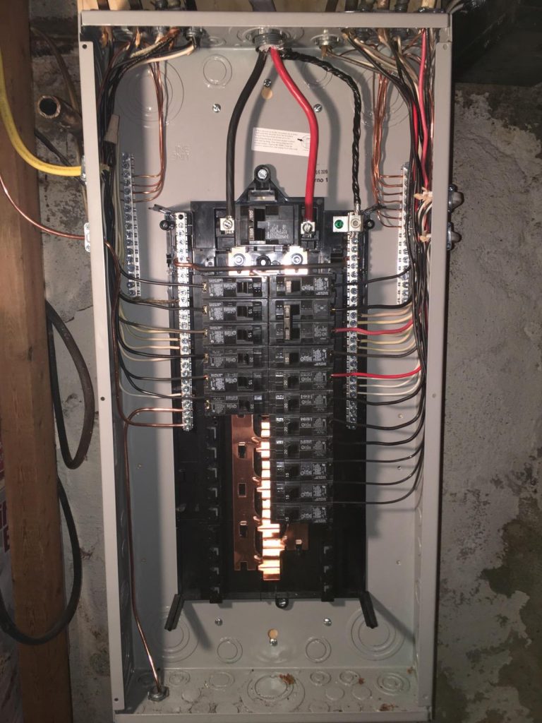 150 amp panel with 100 amp breaker feeding